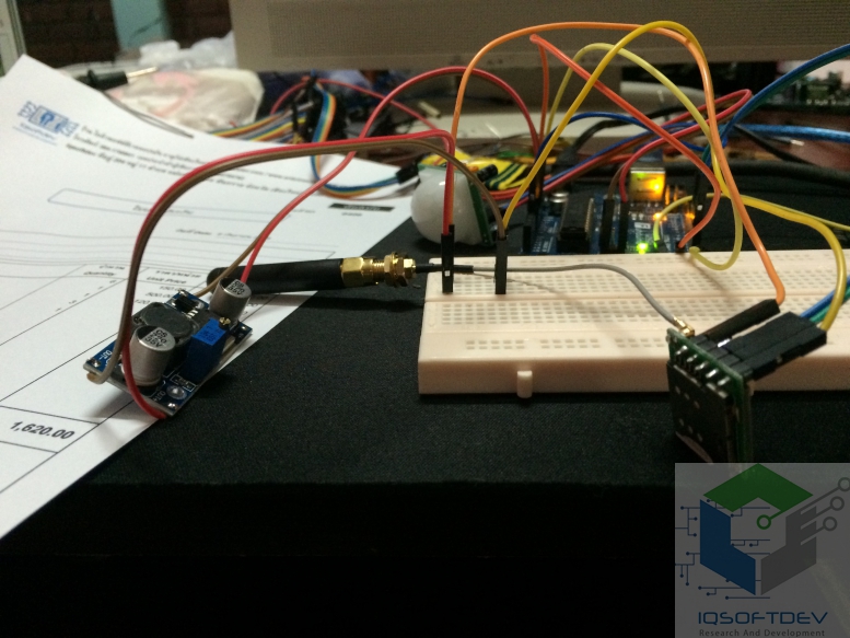Arduino SIM800 SIM900 โทรออกและส่งข้อความ ด้วย PIR เซ็นเซอร์